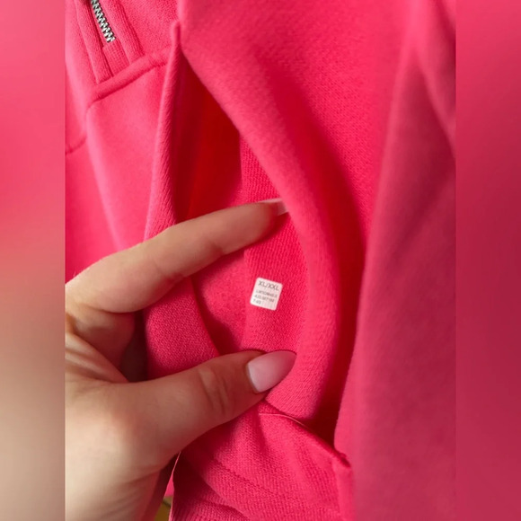 Lululemon Scuba Oversized Half-Zip Hoodie in Lip Gloss 💄 - Picture 5 of 7